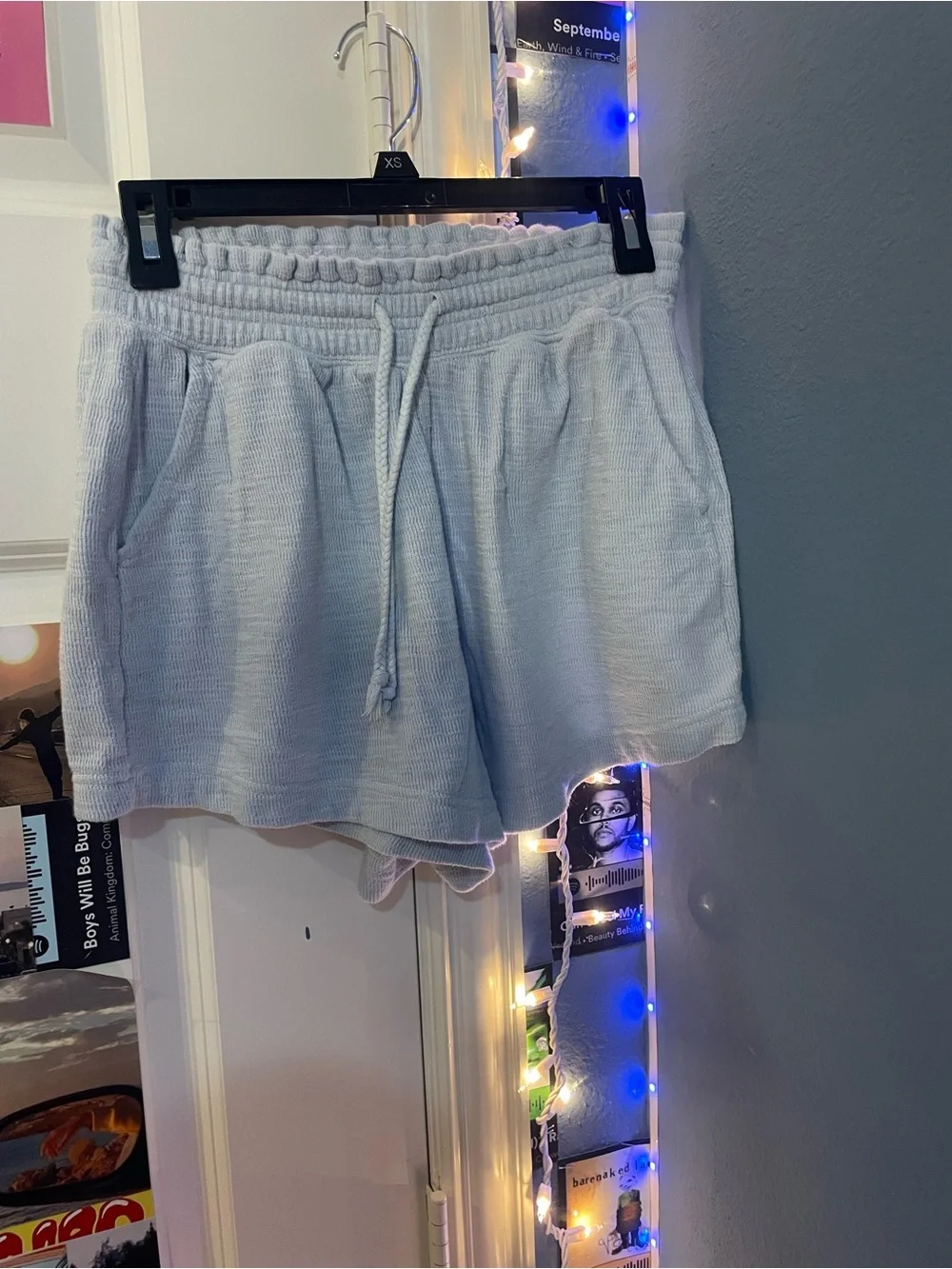 Light blue aerie Cozy Knit Drawstring Women's Shorts